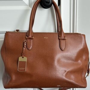 Lauren Ralph Lauren Leather Satchel